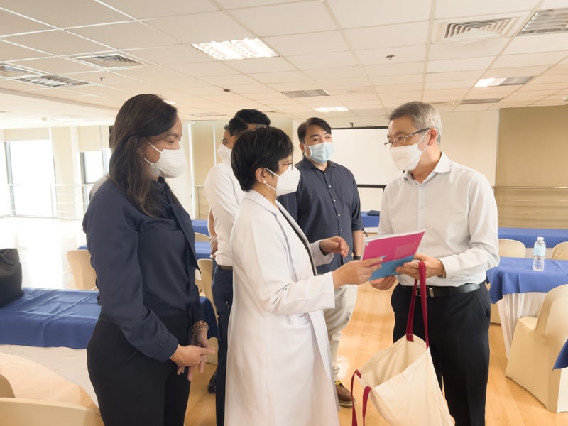 Day 2 (30th August 2023) MDH Chairman of Hemodialysis Unit, Dr. Elizabeth Montemayor together with NKF CEO, Mr. Tim Oei in Manila Doctors Hospital.